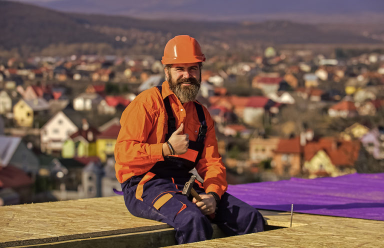 roofer doing roofing repair