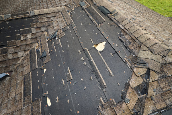 damaged roofs